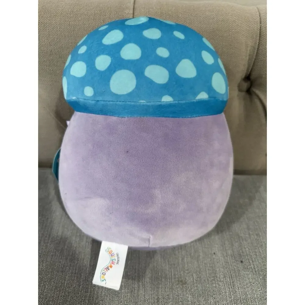 Squishmallow Pyke Mushroom Plush 8” Squishmallows Kellytoy Blue‎ Purple Toy